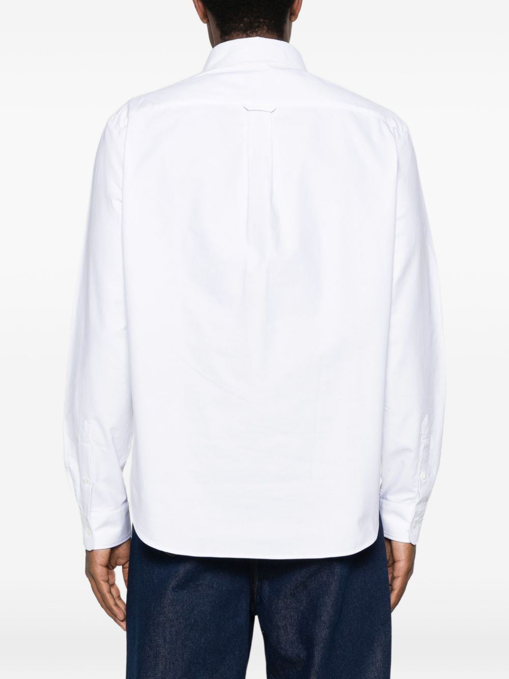 Maison Kitsuné Profile Fox Oxford Overhemd Wit-thumbmail-3