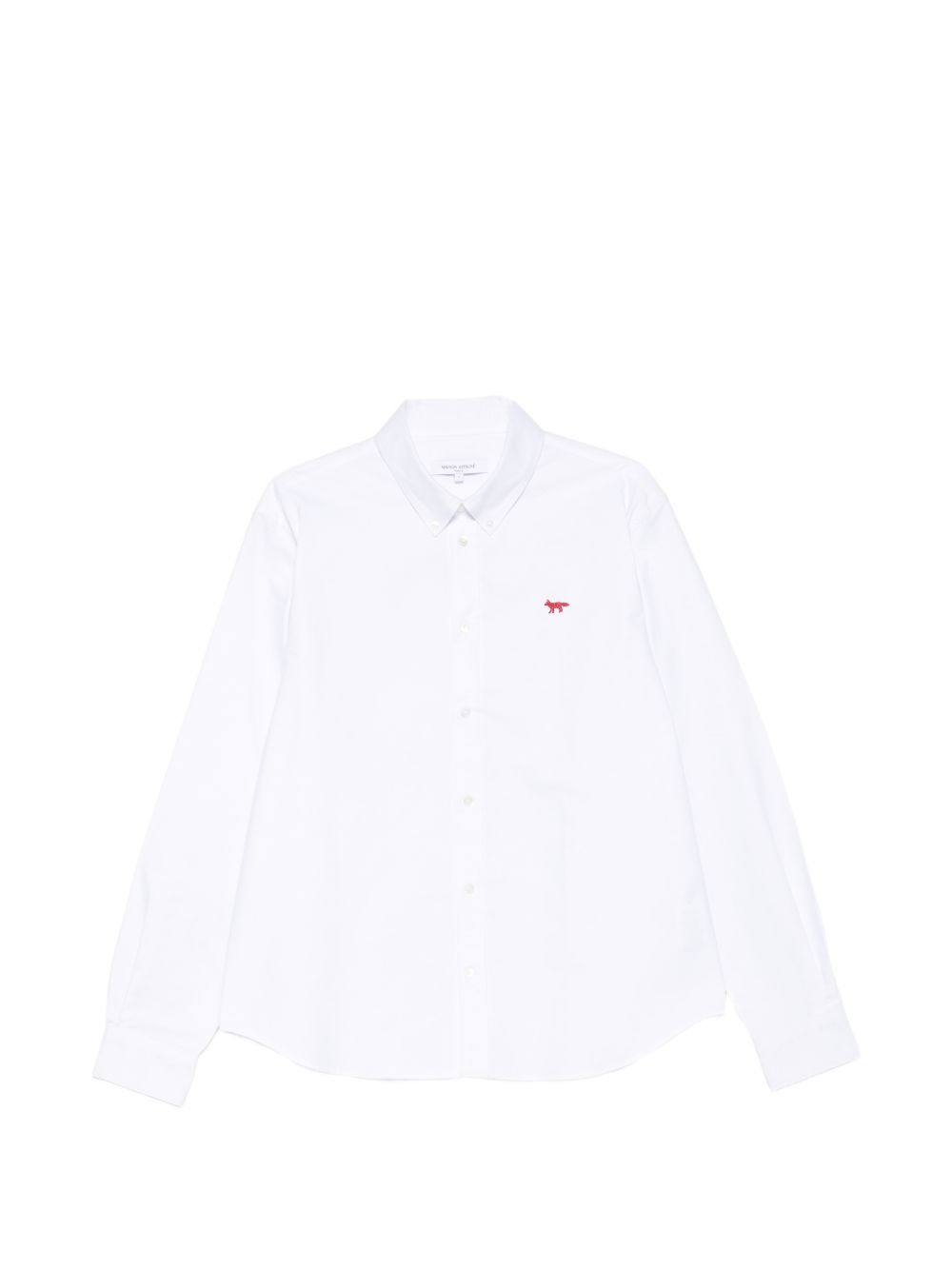 Maison Kitsuné Profile Fox Overhemd Wit Shirts Maison Kitsuné