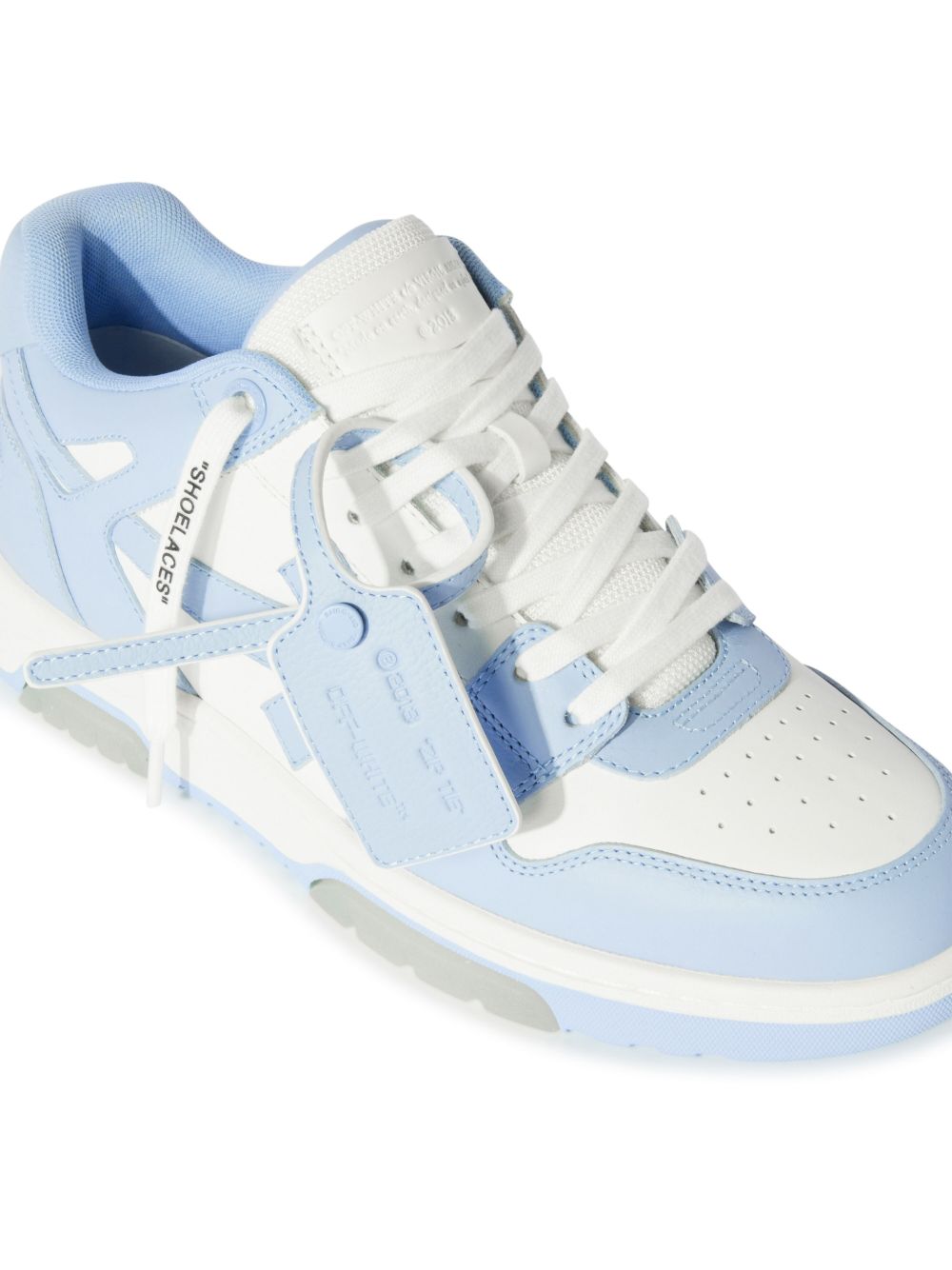 Off-White Signature Arrows Motif Leather Sneakers Blue/White Sneakers Off White