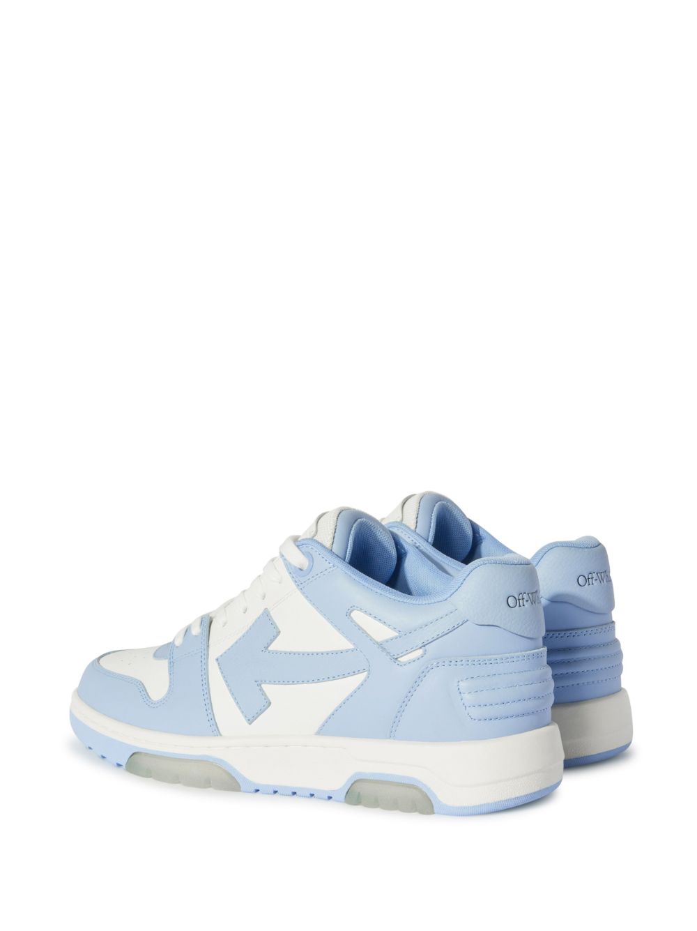 Off-White Signature Arrows Motif Leather Sneakers Blue/White Sneakers Off White