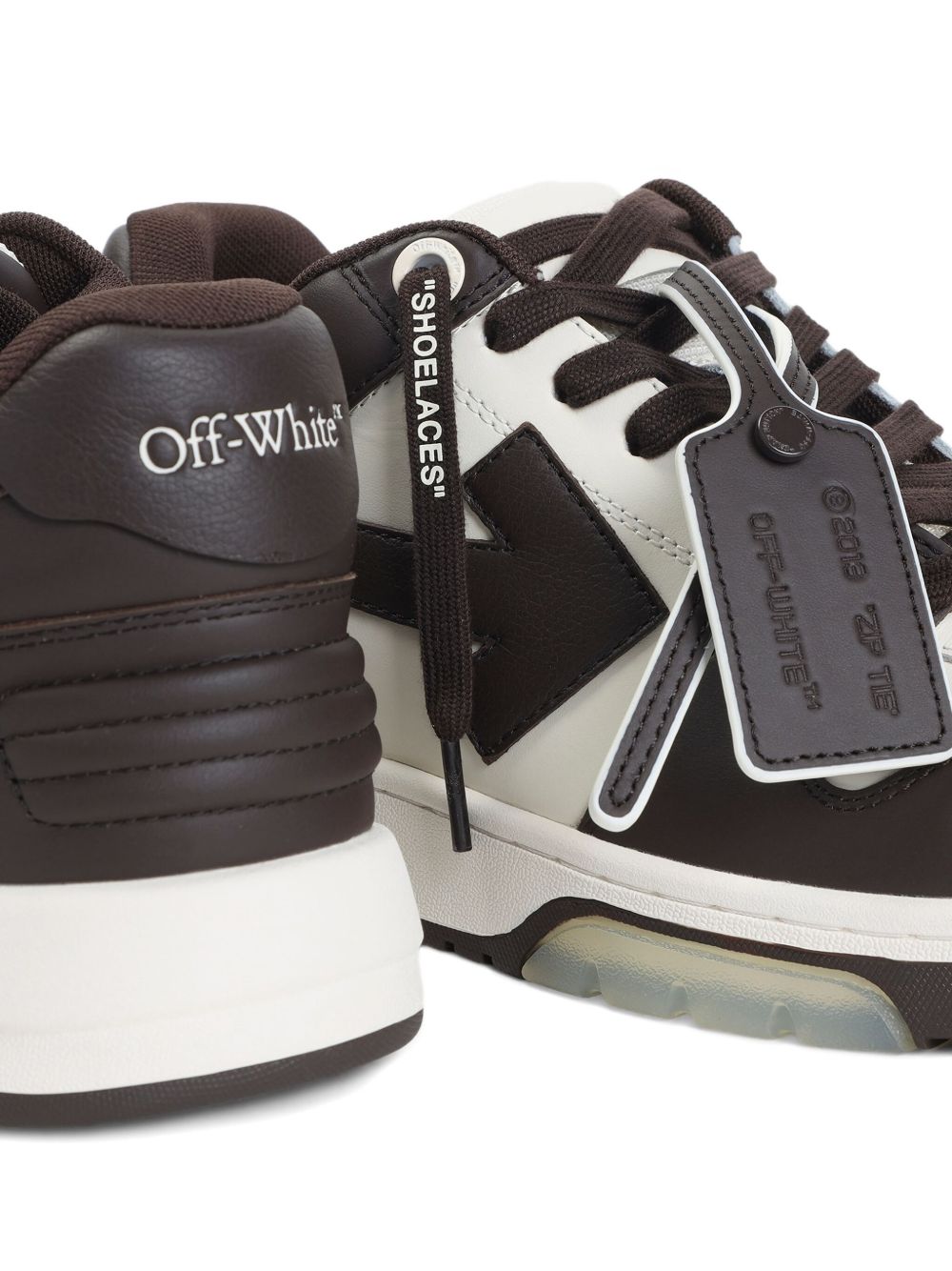 Off White Signature Arrows Black/White Leather Sneaker-4