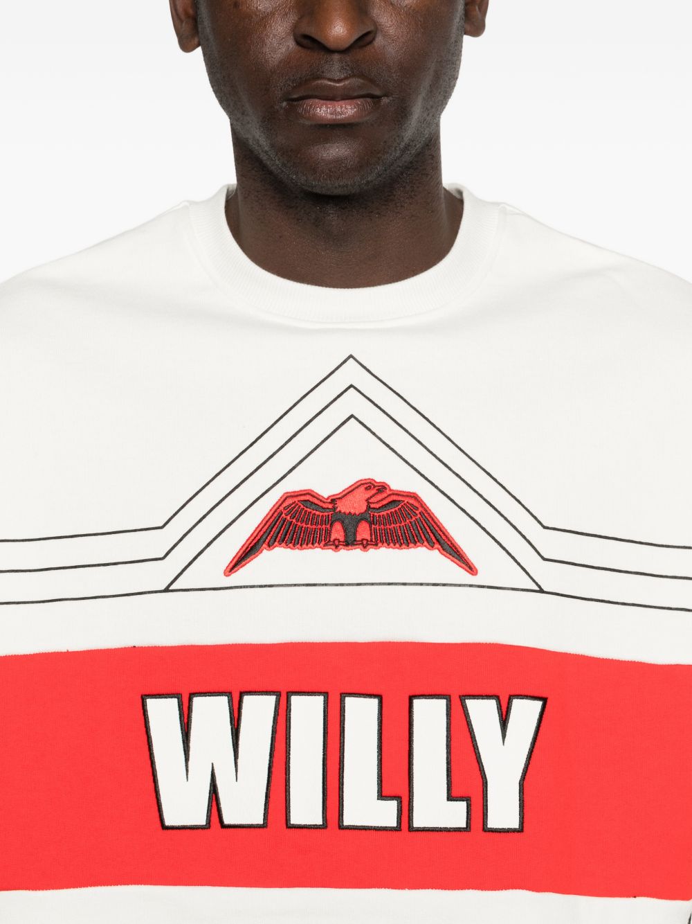 ADIDAS X WILLY CHAVARRIA Printed Crew Neck Sweaters