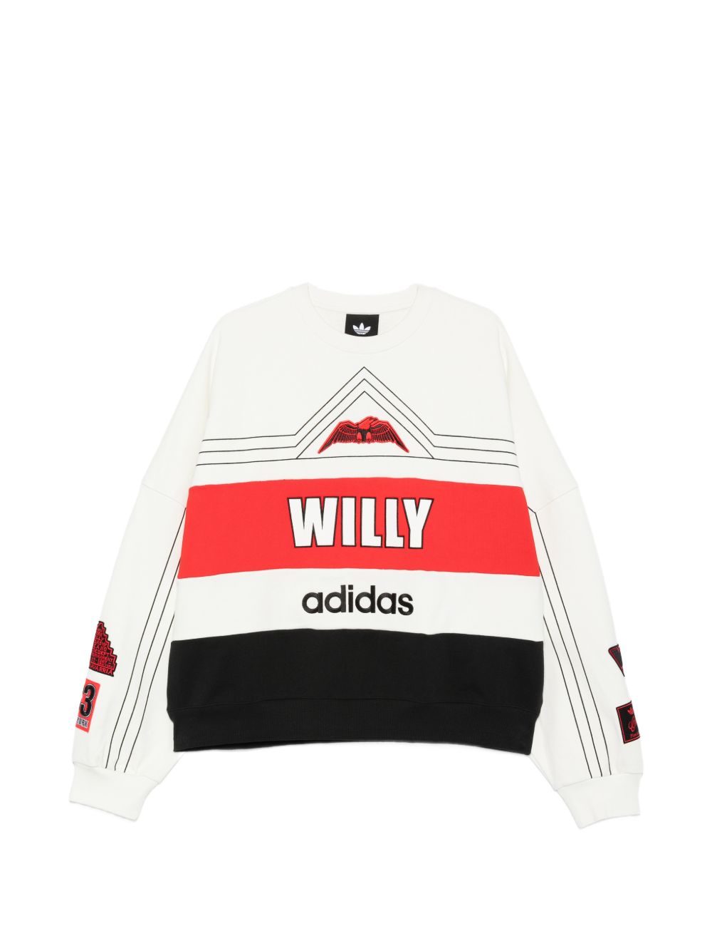 ADIDAS X WILLY CHAVARRIA Printed Crew Neck Sweaters