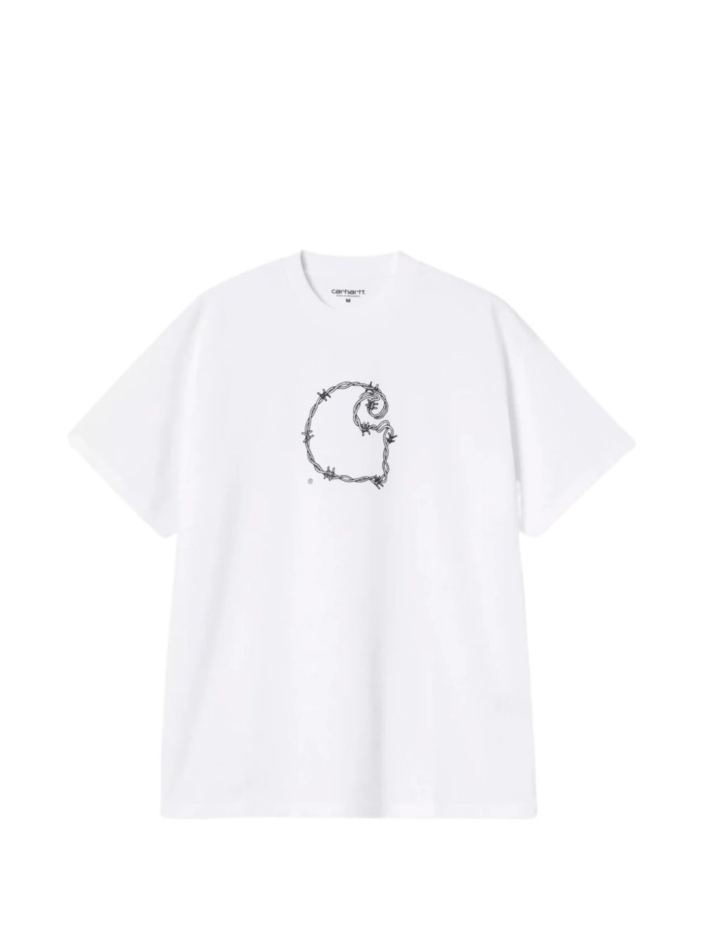 Carhartt WIP S/S Barbwire C T-Shirt Wit-thumbmail-1