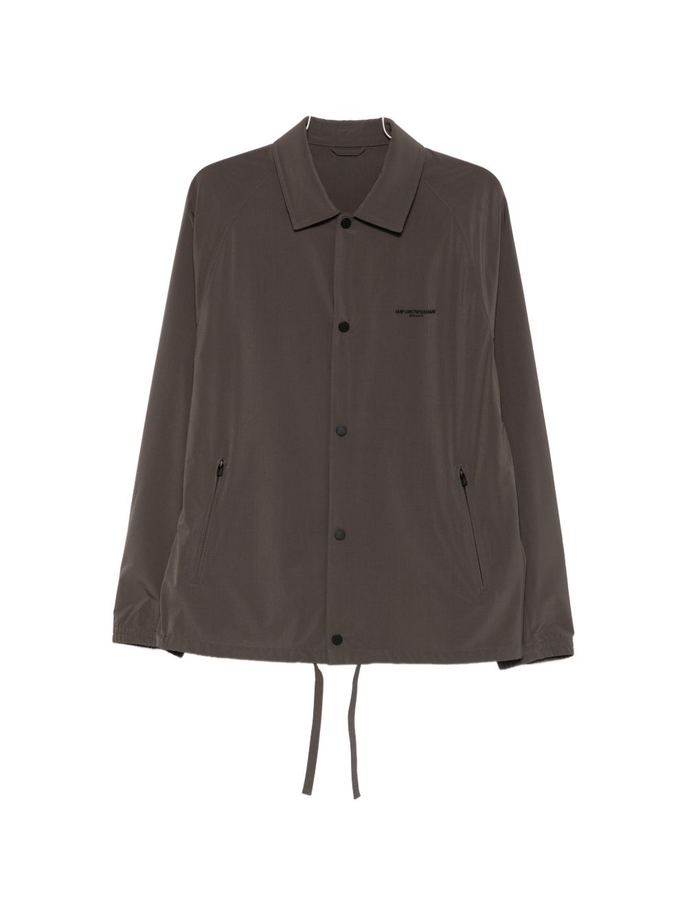 Emporio Armani Logo Overshirt Bruin Jackets Emporio Armani