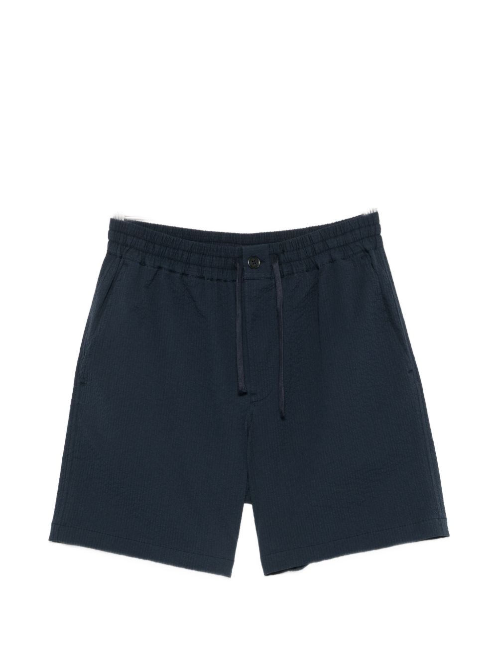 Maison Kitsuné Seersucker Shorts Blauw Short trousers Maison Kitsuné