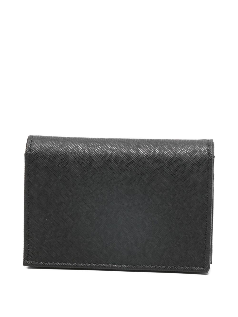 Emporio Armani Compacte Portemonnee Zwart Small Leather Goods Emporio Armani