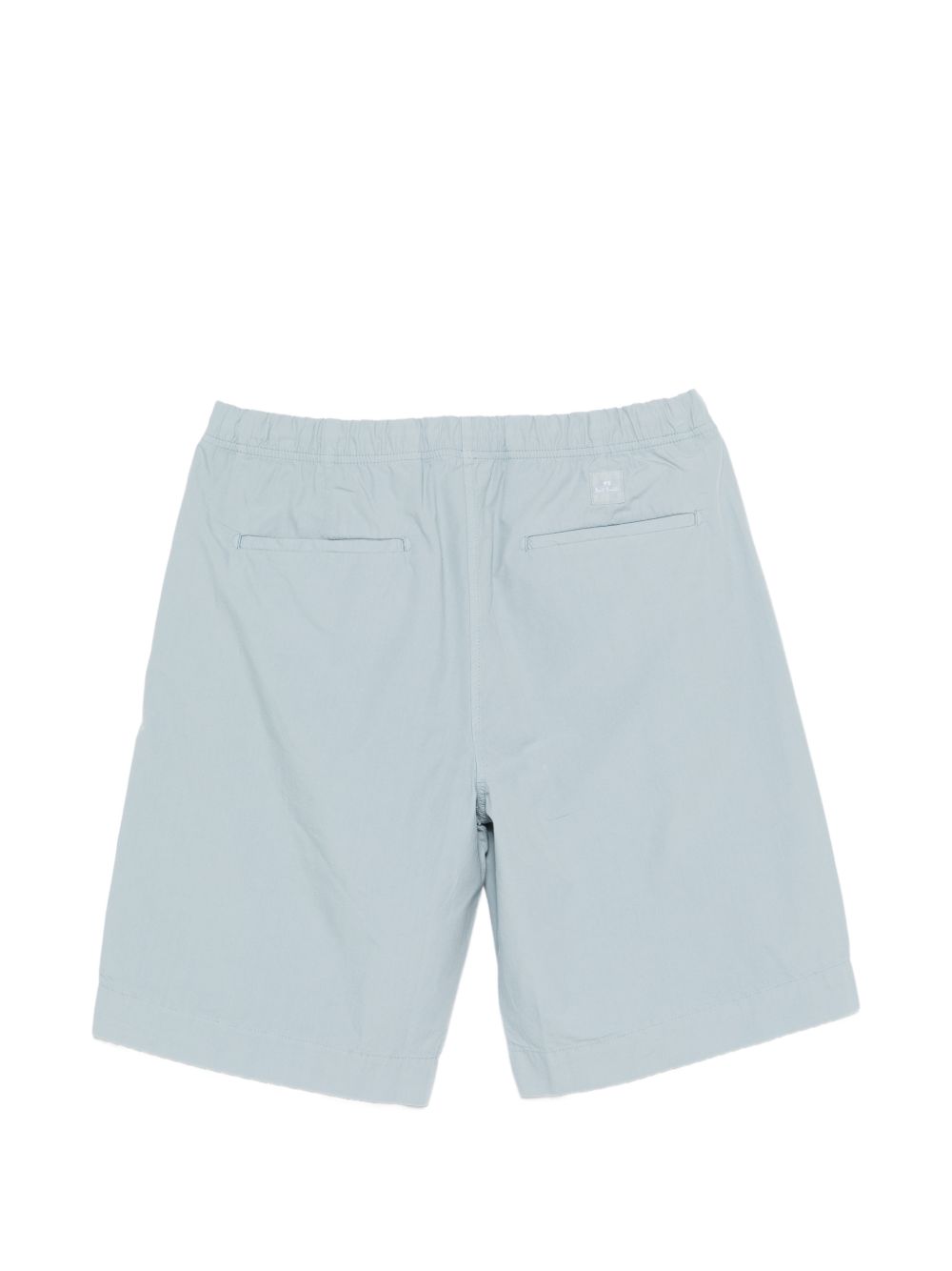 Paul Smith jogging shorts in helderblauw, detail van de elastische taille en zakken