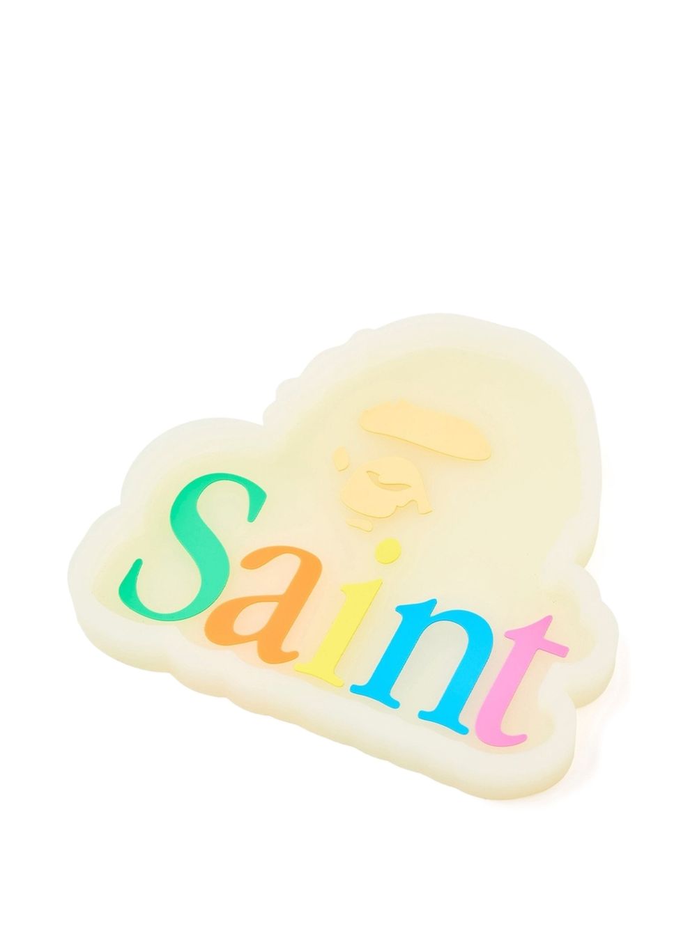 SAINT Mxxxxxx x BAPE Glow-in-the-Dark Rubber Tray in Groen Other Saint Mxxxxxx