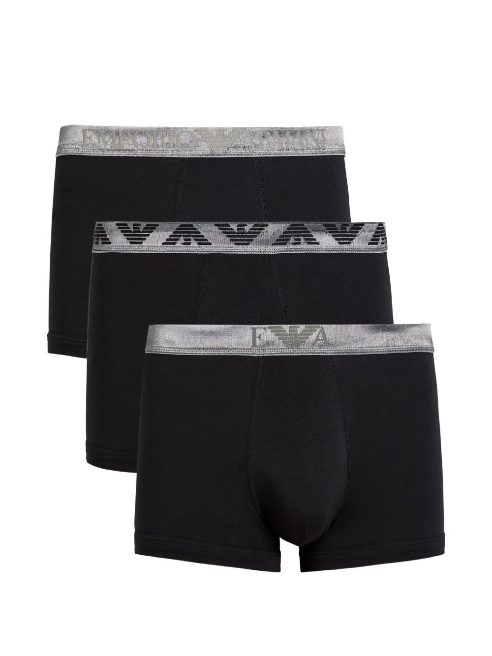 Emporio Armani Logo Boxershort Zwart (3-Pack) Stretch Beachwear & underwear Emporio Armani