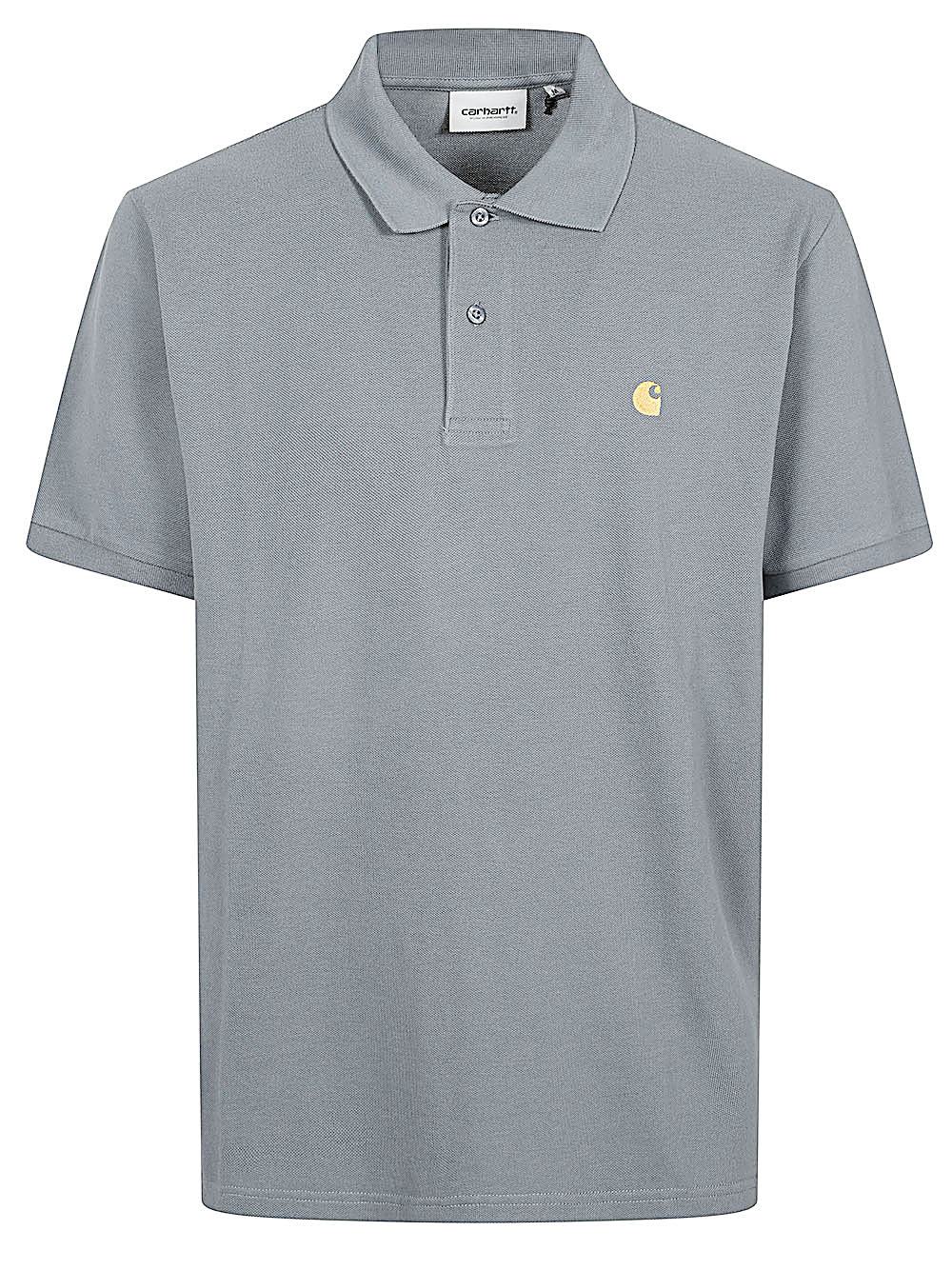 Carhartt WIP S/S Chase Pique Polo Grijs Poloshirt Carhartt Wip Main