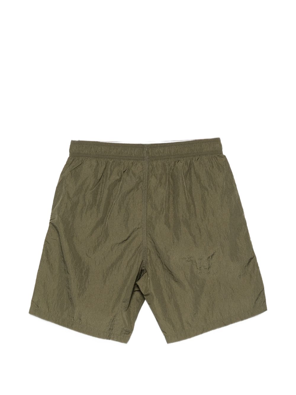 Emporio Armani zwemshort, detail van de gekreukte textuur