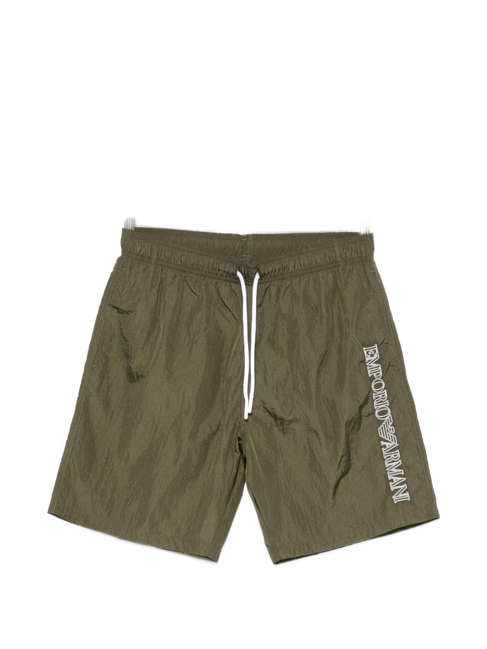 Emporio Armani legergroene zwemshort, vooraanzicht