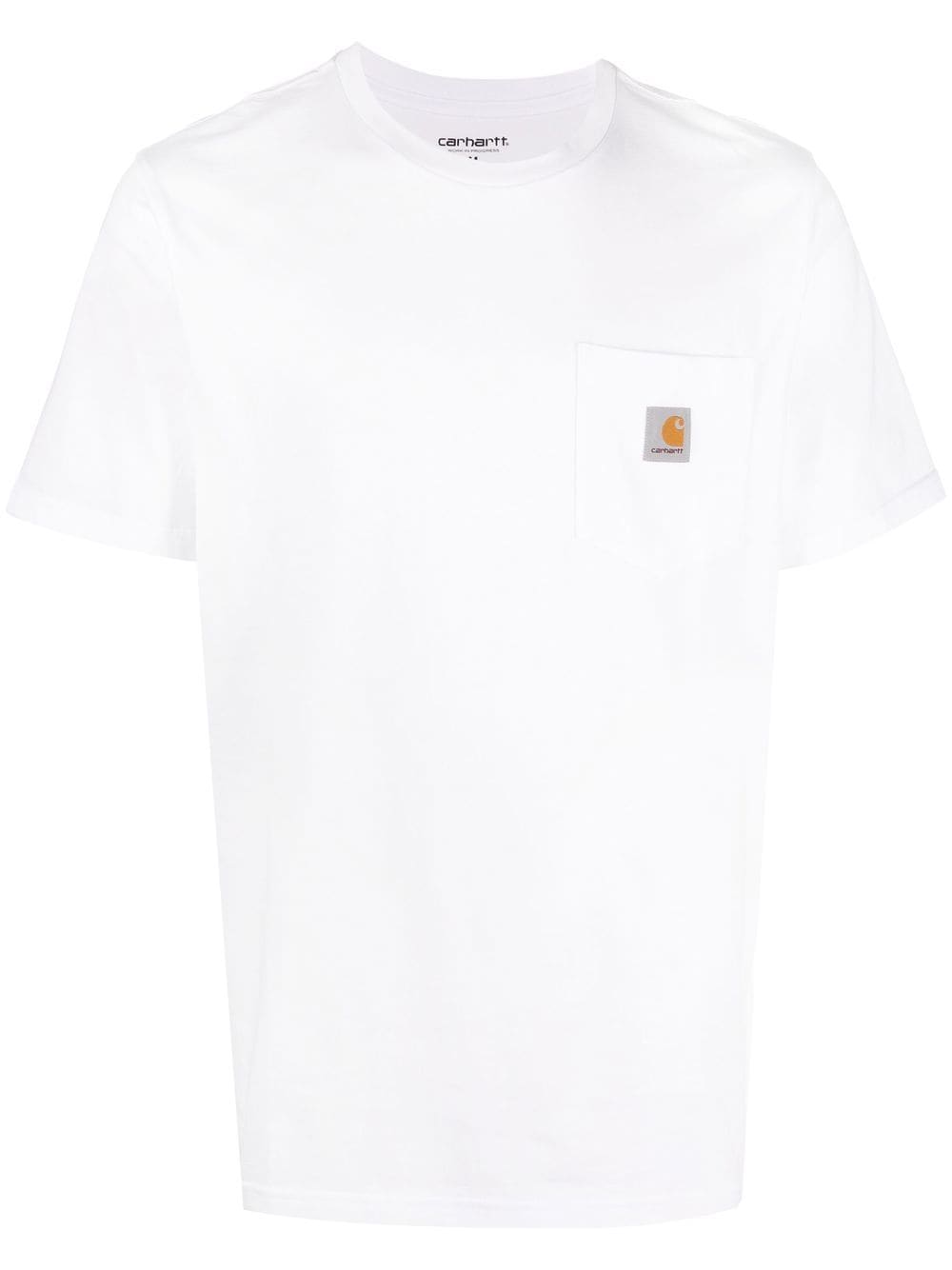 Carhartt WIP Pocket T-shirt wit vooraanzicht