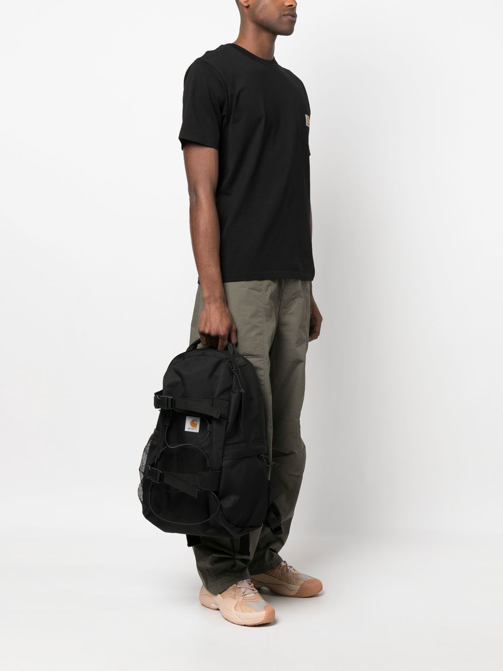 Carhartt WIP Kickflip rugzak zwart achteraanzicht