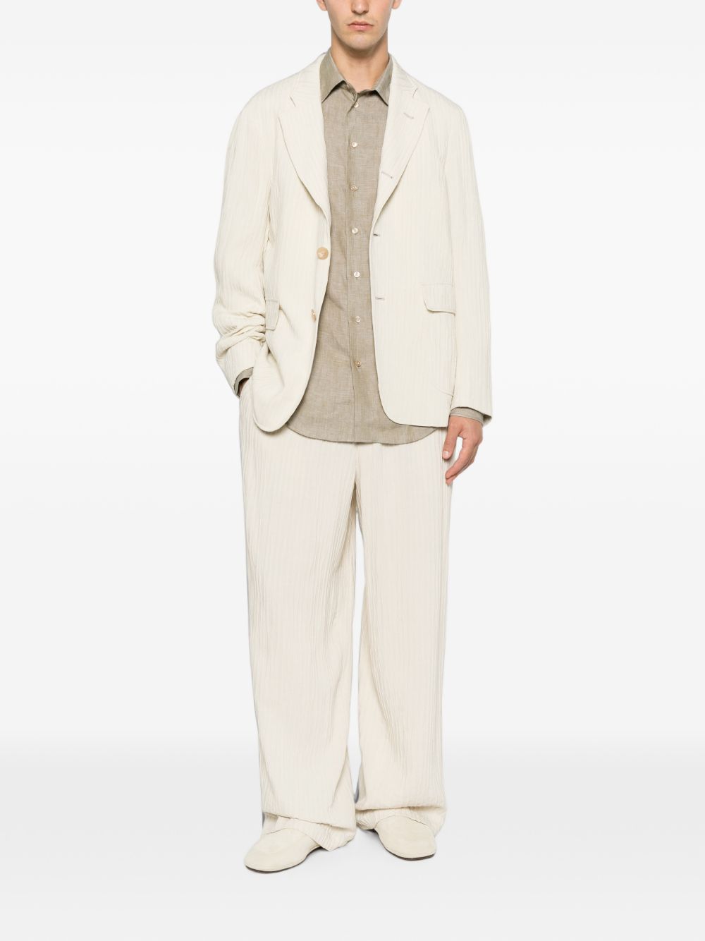 Emporio Armani Exclusive blazer gedragen vooraanzicht