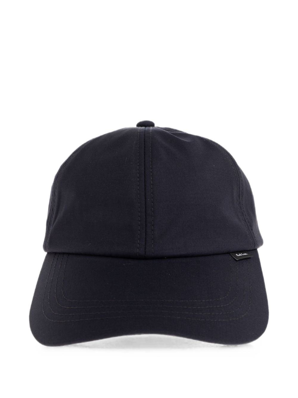 Paul Smith wollen cap marineblauw, vooraanzicht met gebogen klep