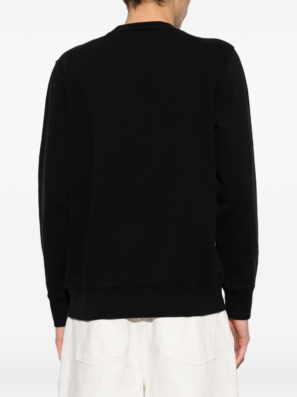PS Paul Smith Sweatshirt met Logoprint Zwart Topwear PS By Paul Smith