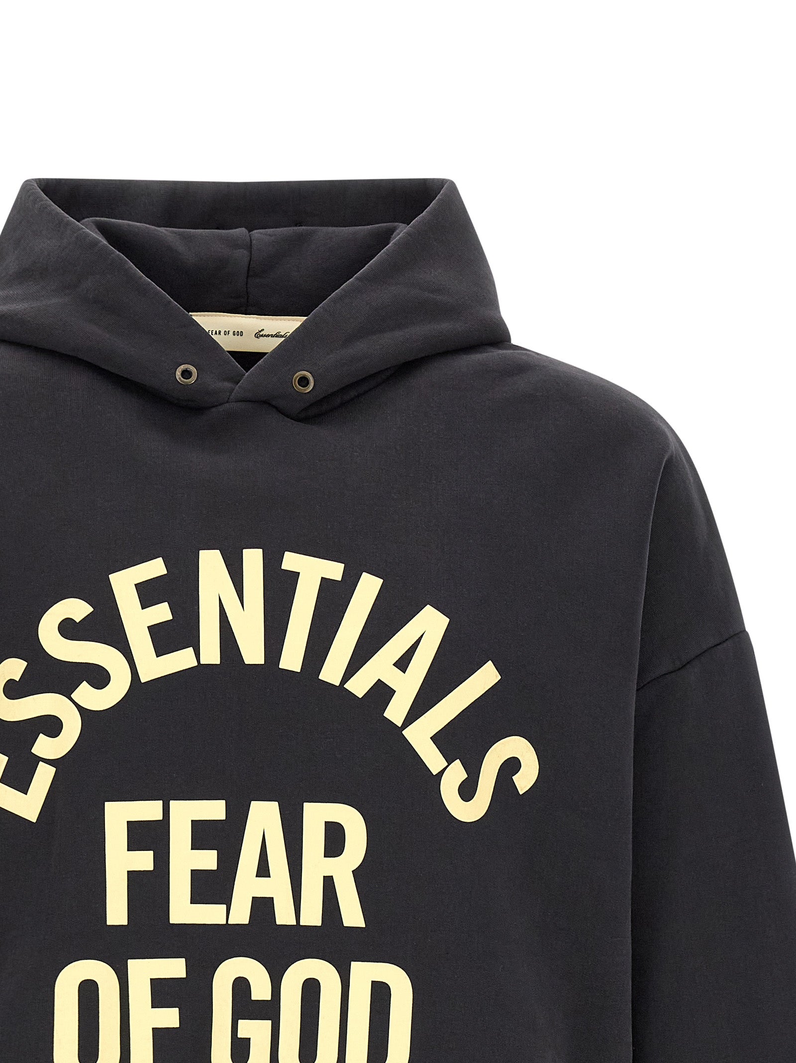 Fear of God Essentials Campus hoodie gedragen voorzijde