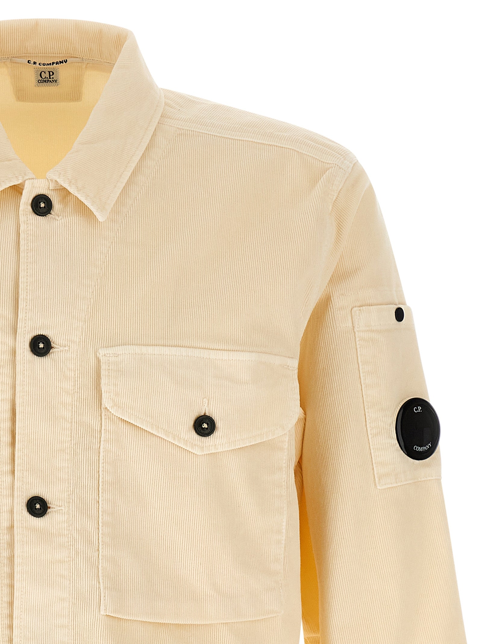 C.P. Company Corduroy Lens Overshirt Beige-thumbmail-3