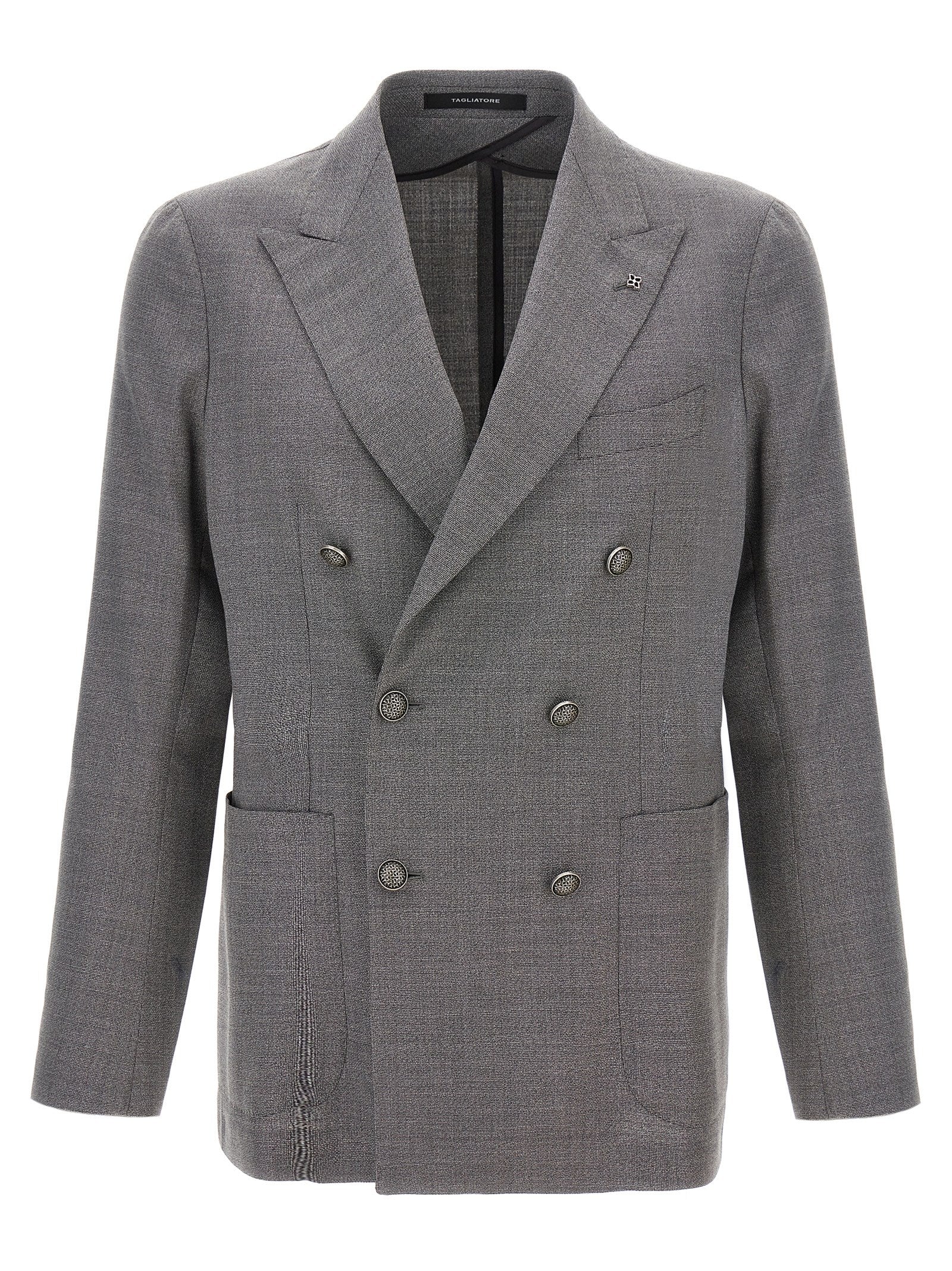 Tagliatore 'Montecarlo' Blazer Grey Jackets Tagliatore