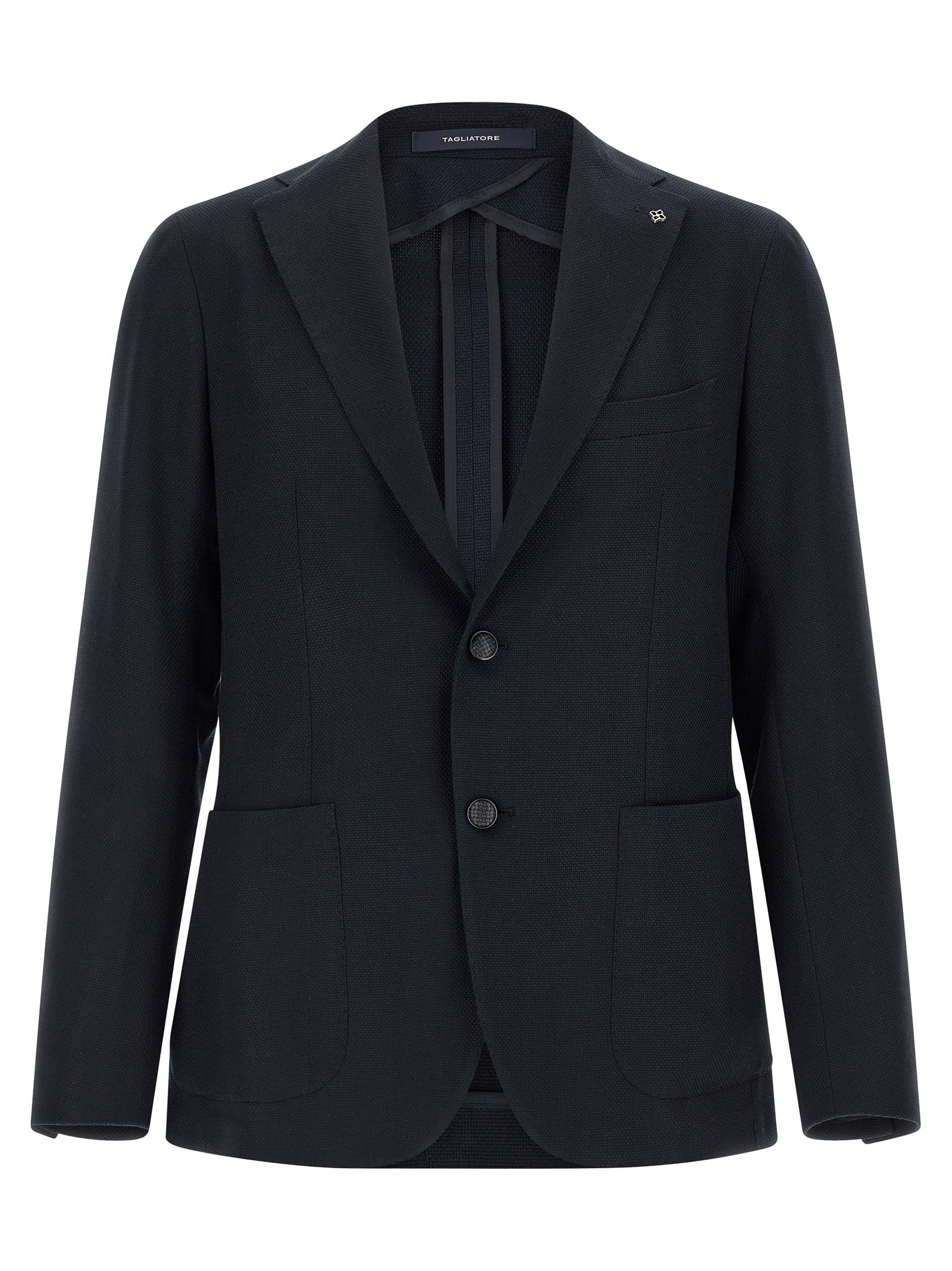 Tagliatore Montecarlo Blazer Navy Wool Blend Single-Breasted