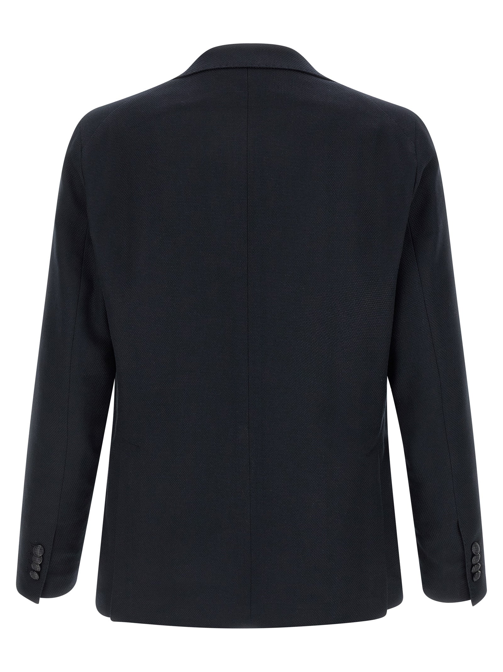 Tagliatore Montecarlo Blazer Navy Wool Blend Single-Breasted