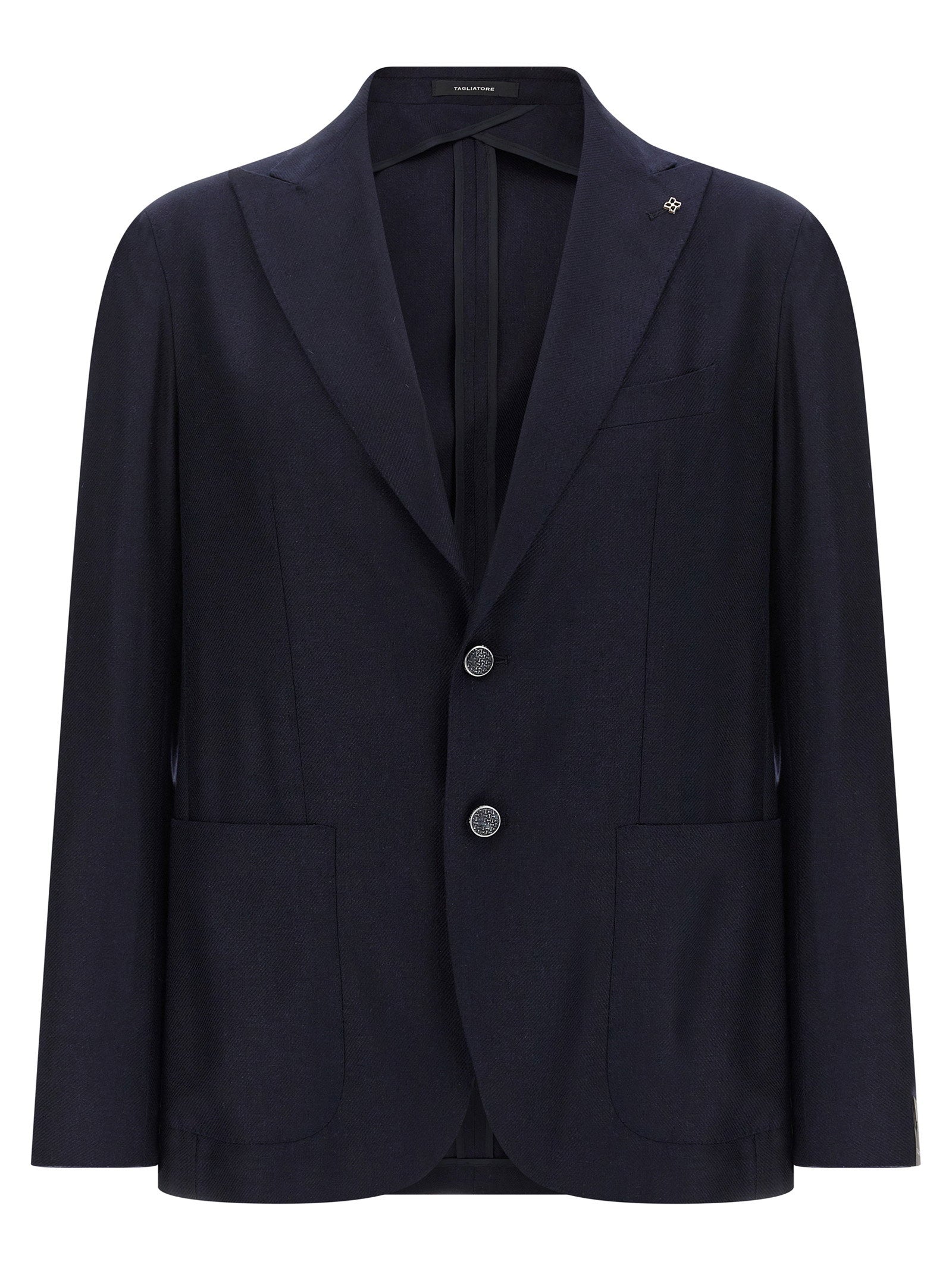 Tagliatore Montecarlo 100% Zijde Napolitaanse Blazer Blauw Jackets Tagliatore