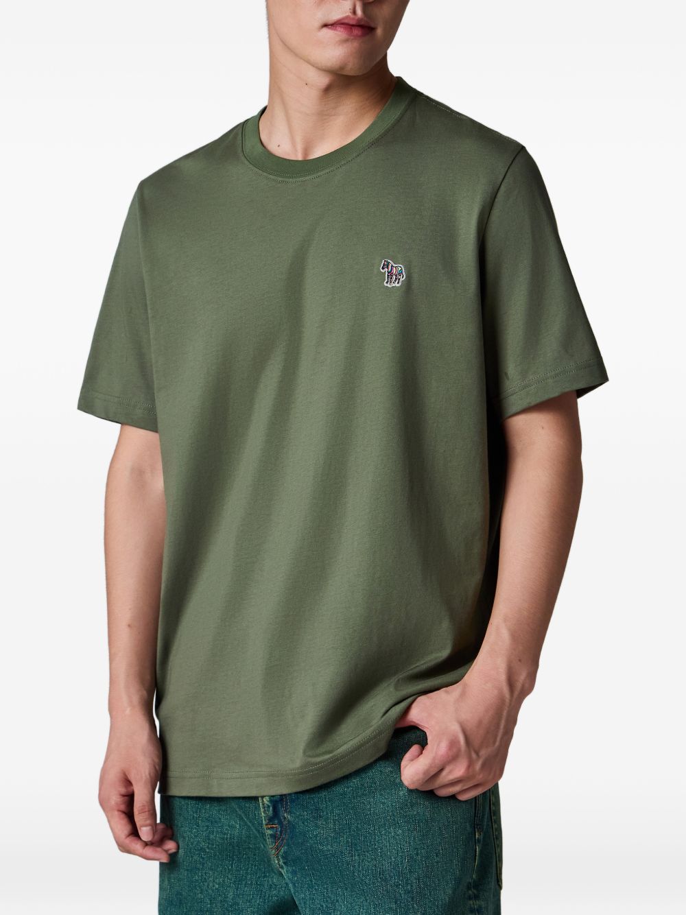 PS Paul Smith Zebra T-shirt Kaki Topwear PS By Paul Smith