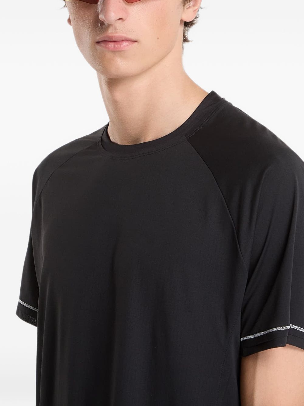 Y-3 Running t-shirt zwart - achteraanzicht logo