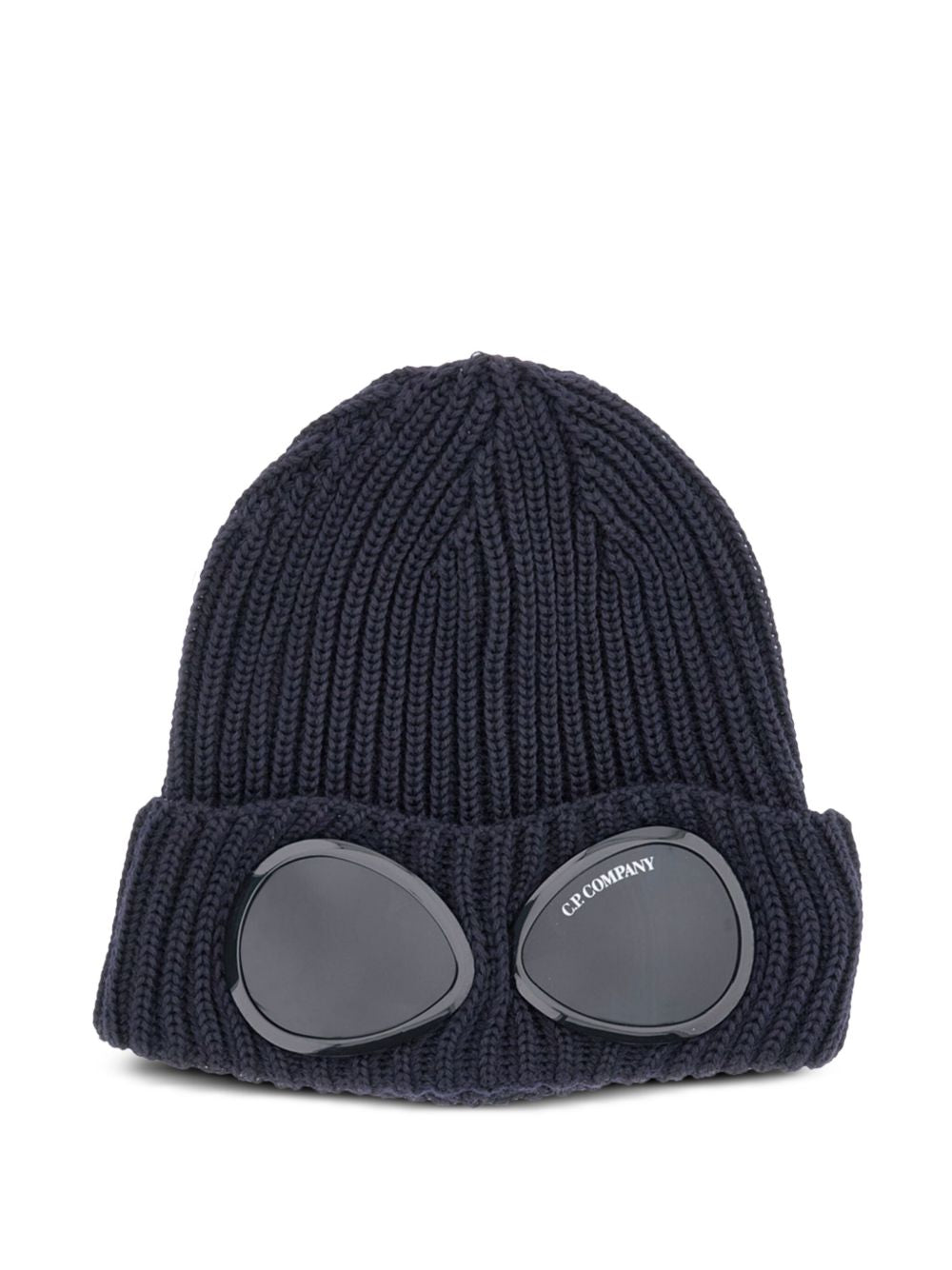 C.P. Company Goggle Wollen Muts Donkerblauw Scarves Hats & Gloves C.P. Company
