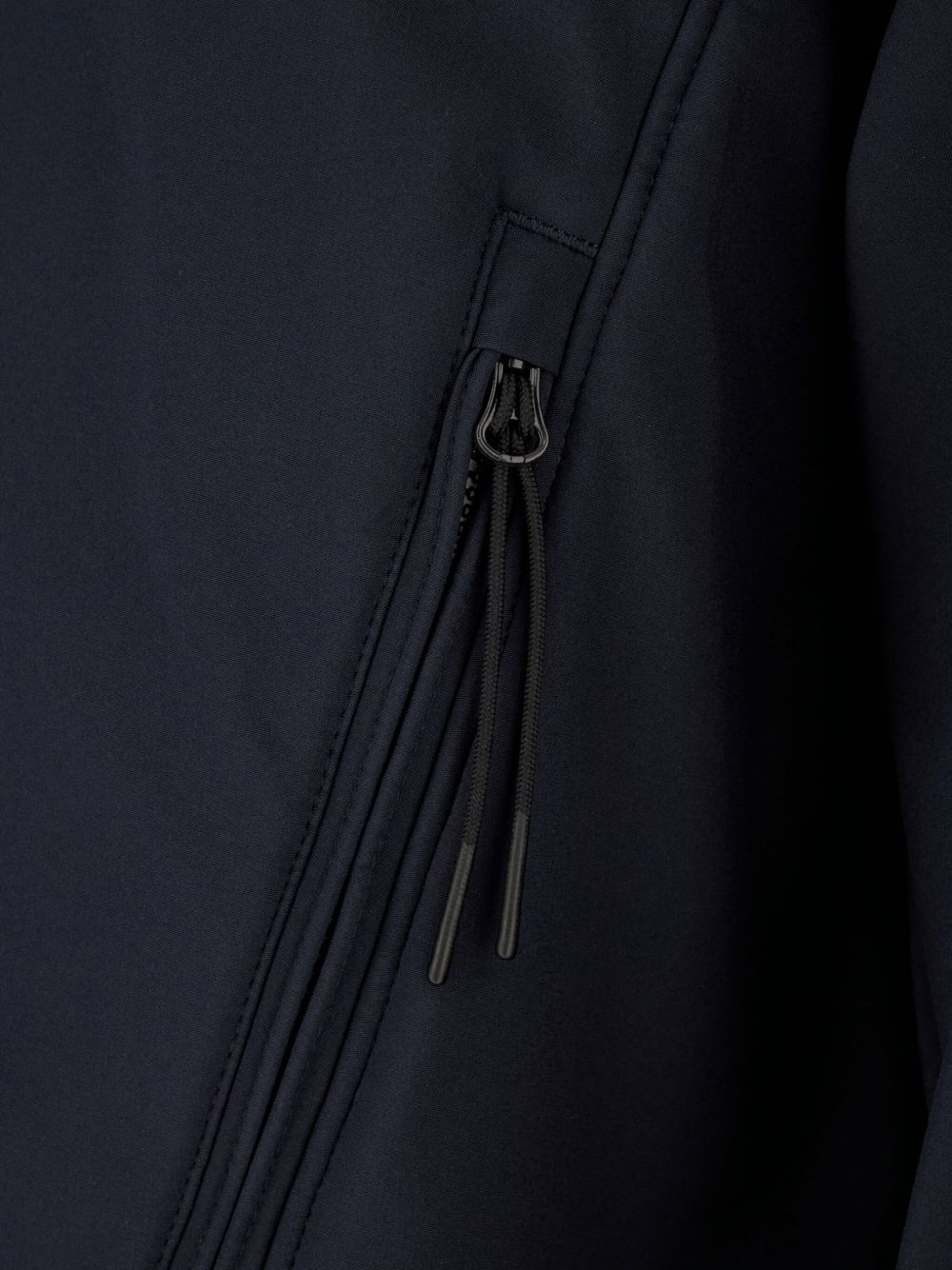 C.P. Company Shell-R Goggle blouson donkerblauw, close-up rits en manchetten
