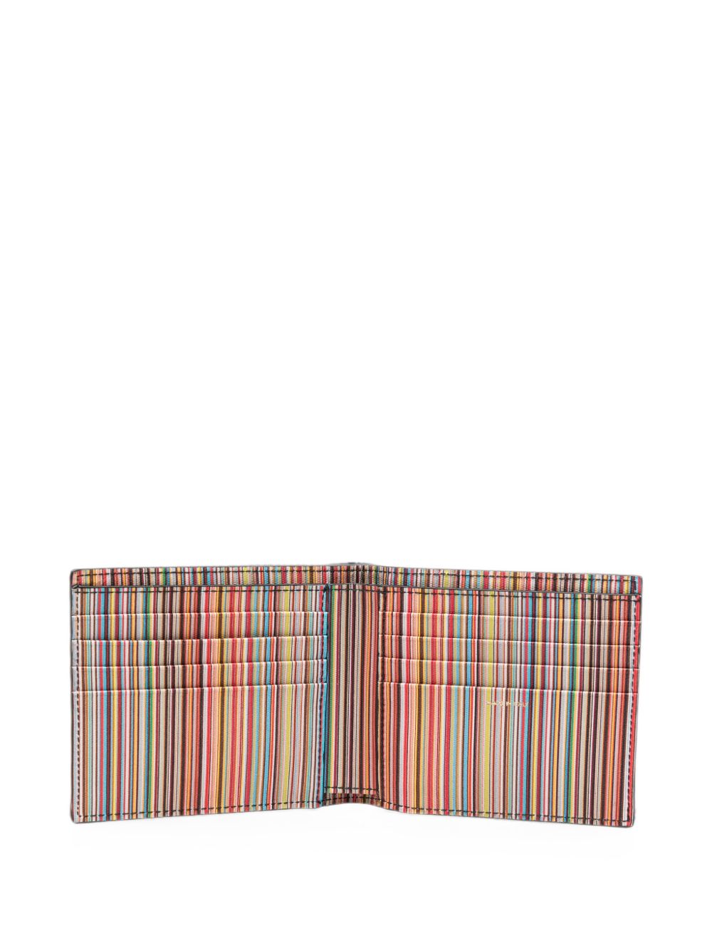 Paul Smith bifold portemonnee zwart - open met pasjesvakken