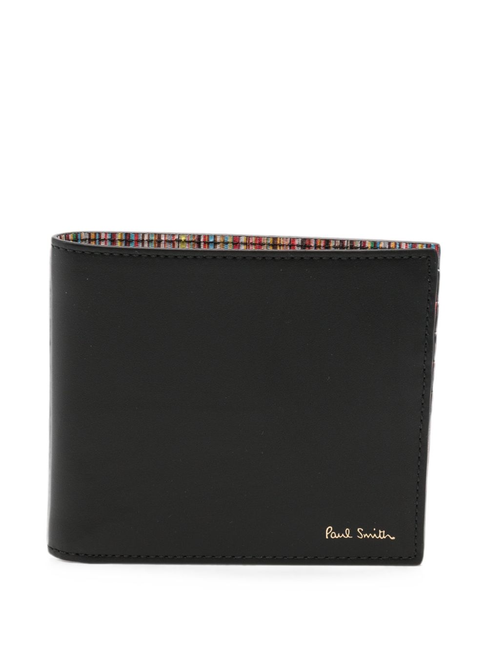 Paul Smith bifold portemonnee zwart - vooraanzicht