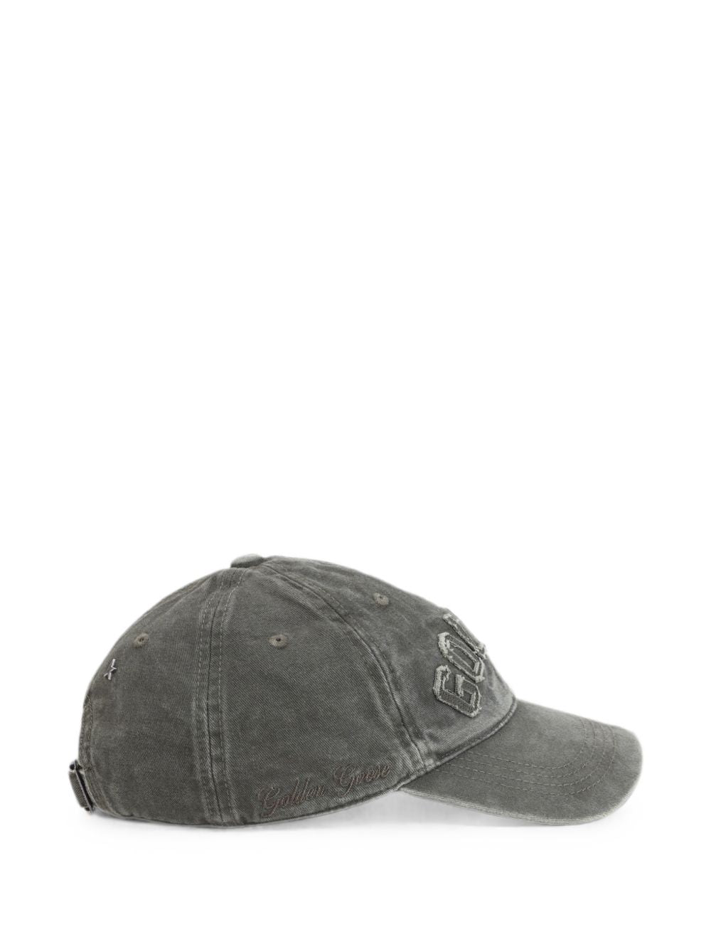 Golden Goose baseball cap donkergroen, achteraanzicht met verstelband