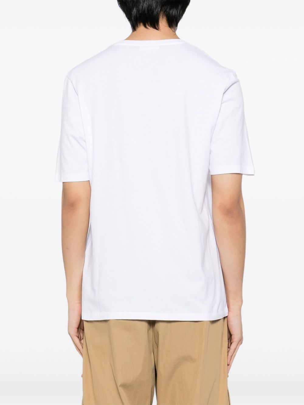 Maison Kitsuné Fox Head T-shirt wit, achteraanzicht