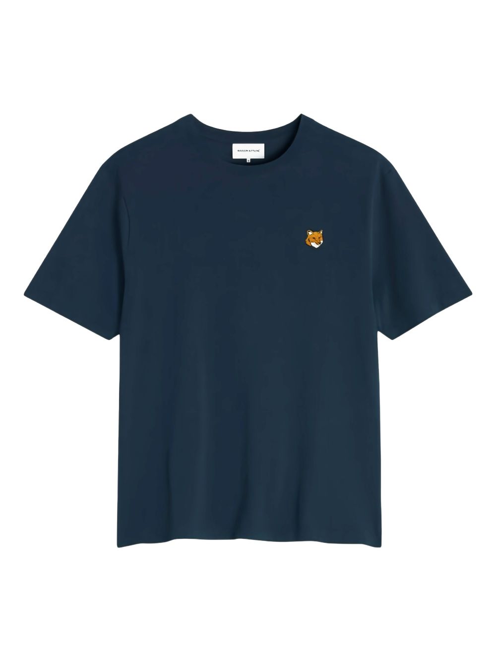 Maison Kitsuné Fox Head T-shirt Marineblauw Topwear Maison Kitsuné
