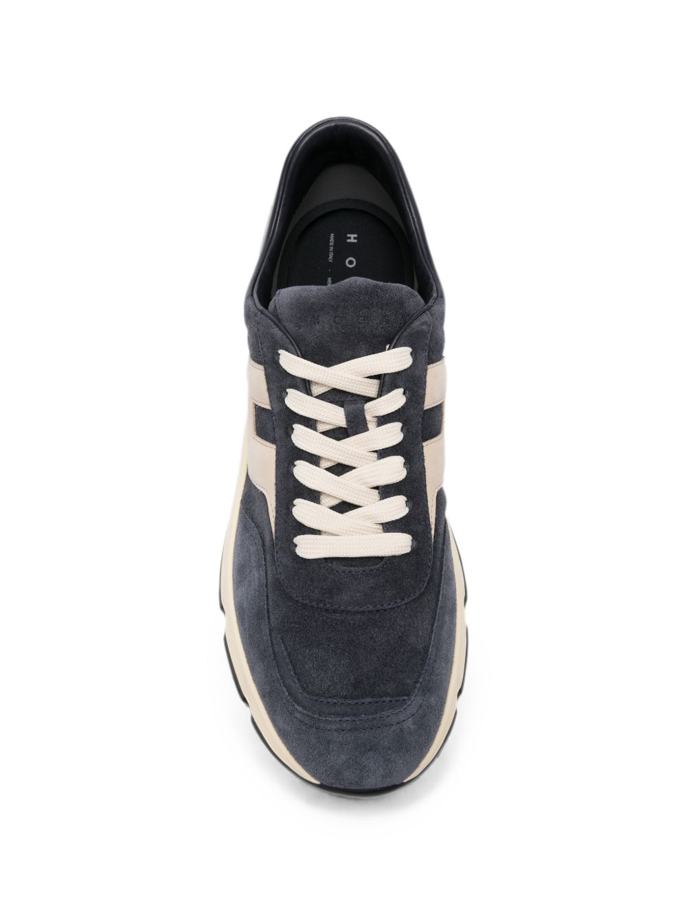 Hogan Hyperlight sneakers donkerblauw leer, achteraanzicht