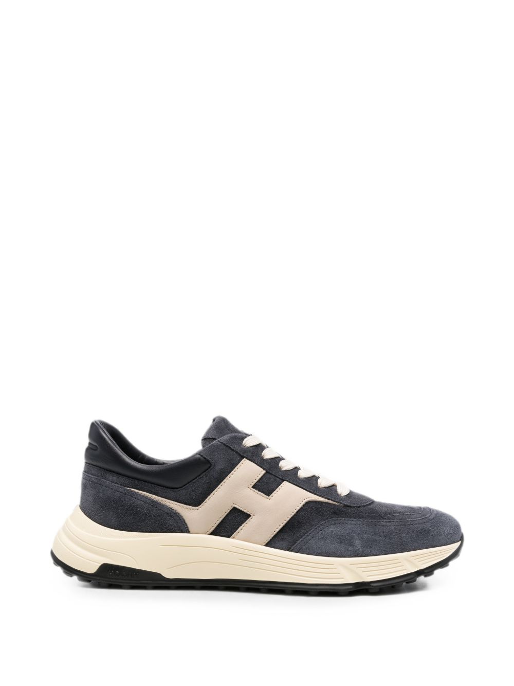 Hogan Hyperlight sneakers donkerblauw leer, zijaanzicht