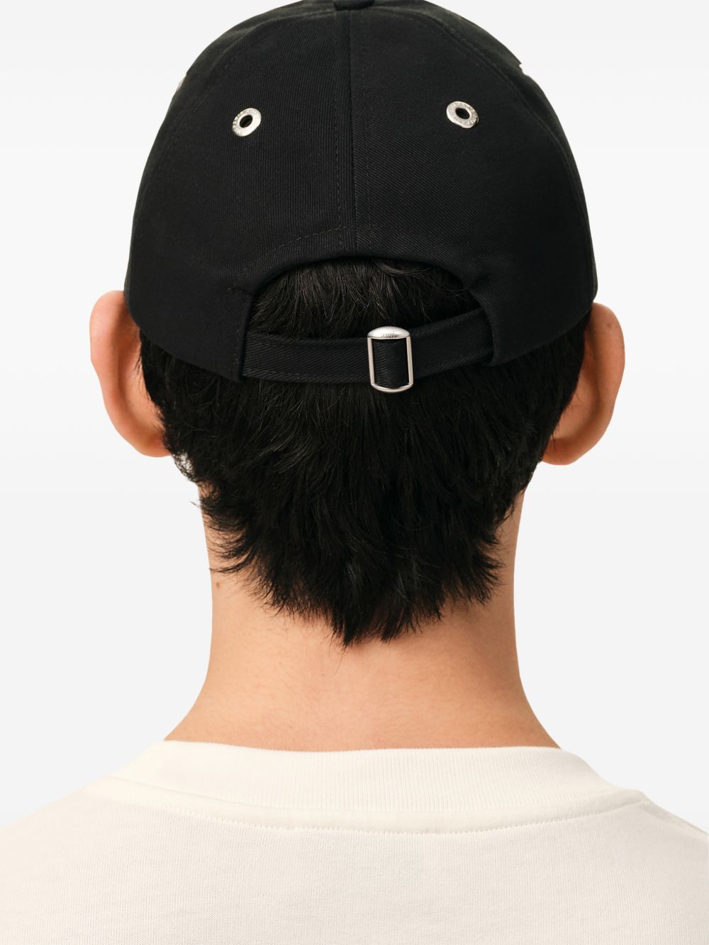 Ami Paris Ami de Coeur cap zwart, zijaanzicht
