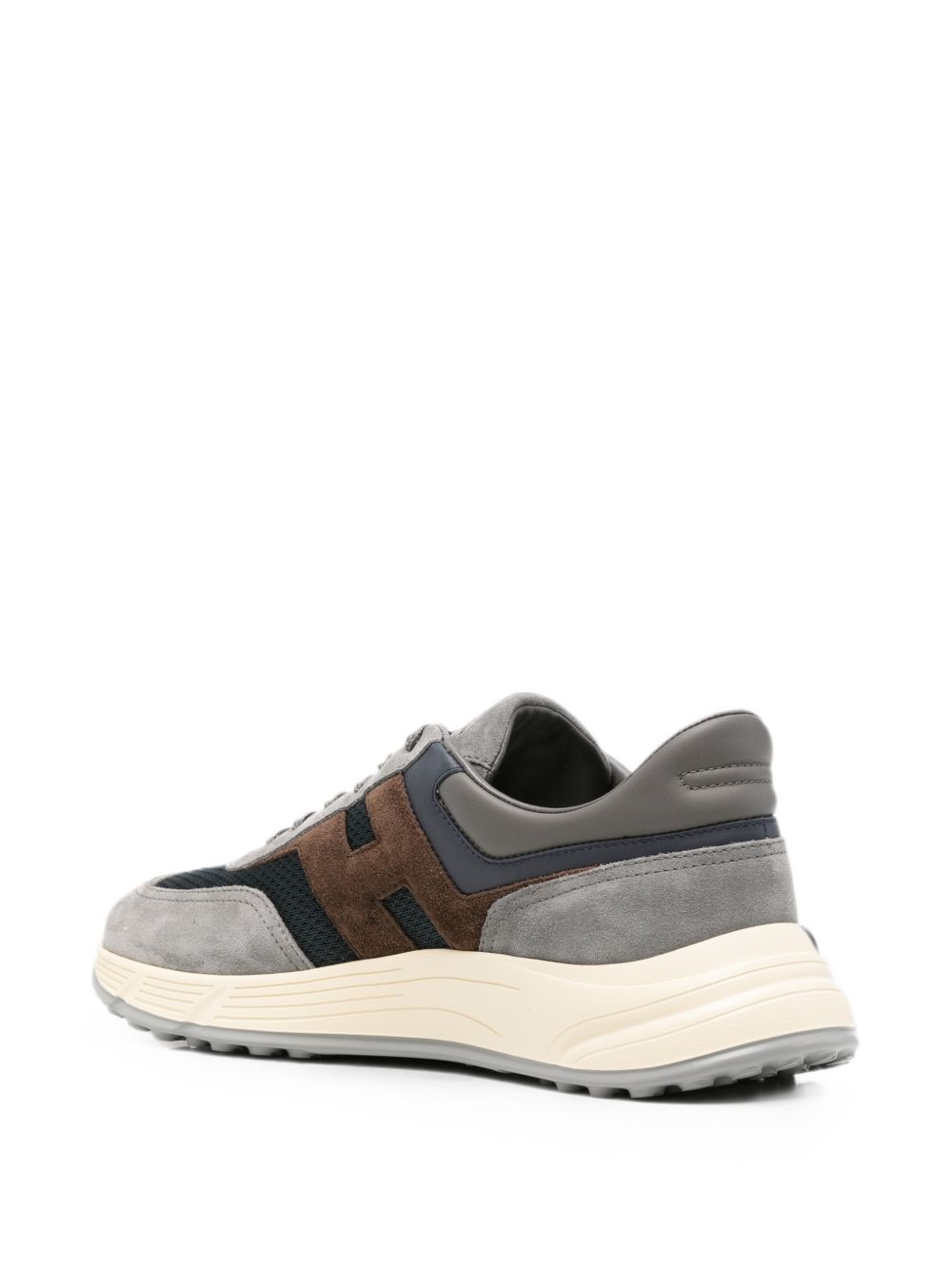Hogan Hyperlight sneakers grijs leer, bovenaanzicht