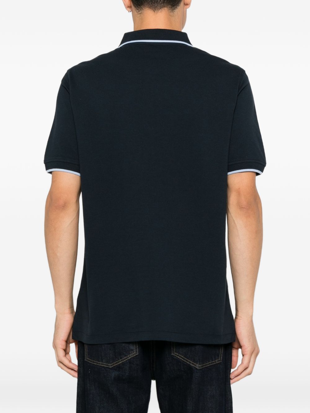 PS Paul Smith Zebra Poloshirt Marineblauw Topwear PS By Paul Smith