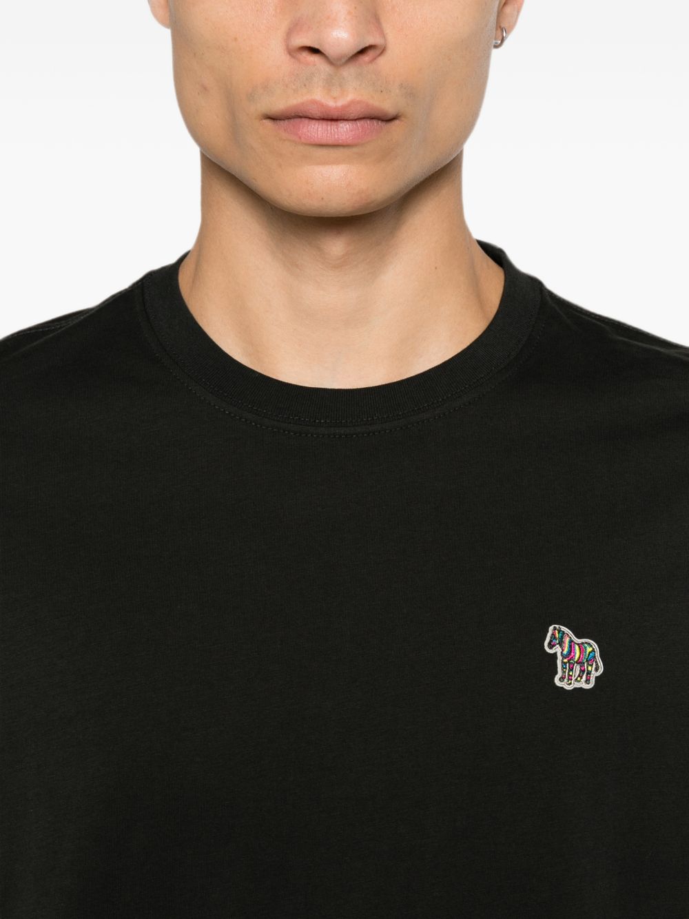 PS Paul Smith Zebra T-shirt Zwart Topwear PS By Paul Smith