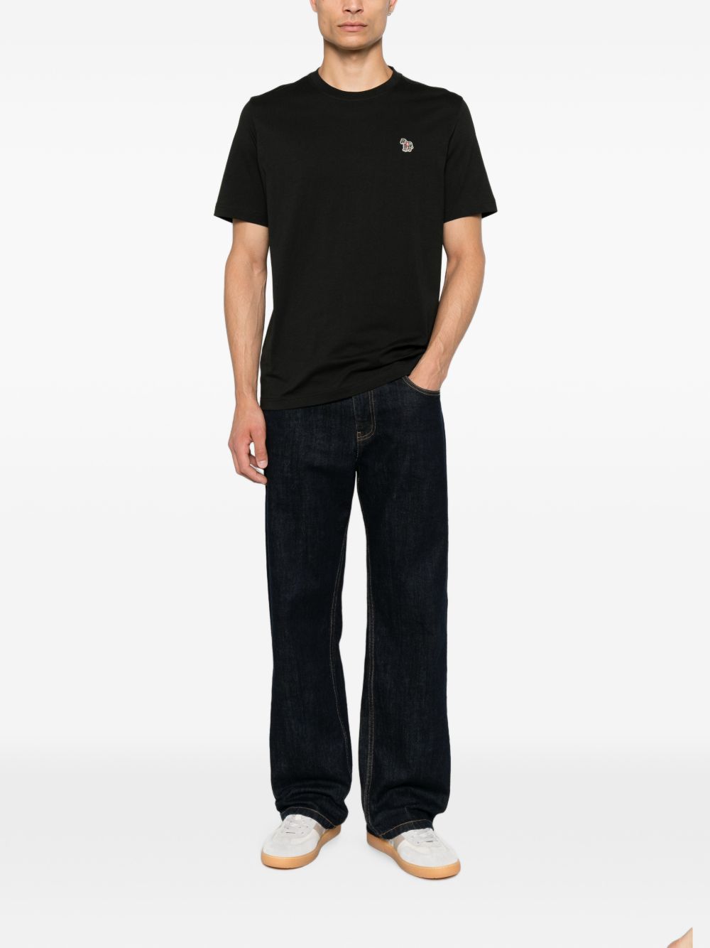 PS Paul Smith Zebra T-shirt Zwart Topwear PS By Paul Smith