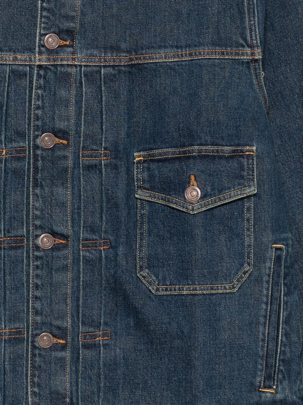PS Paul Smith denim jack marineblauw - achteraanzicht