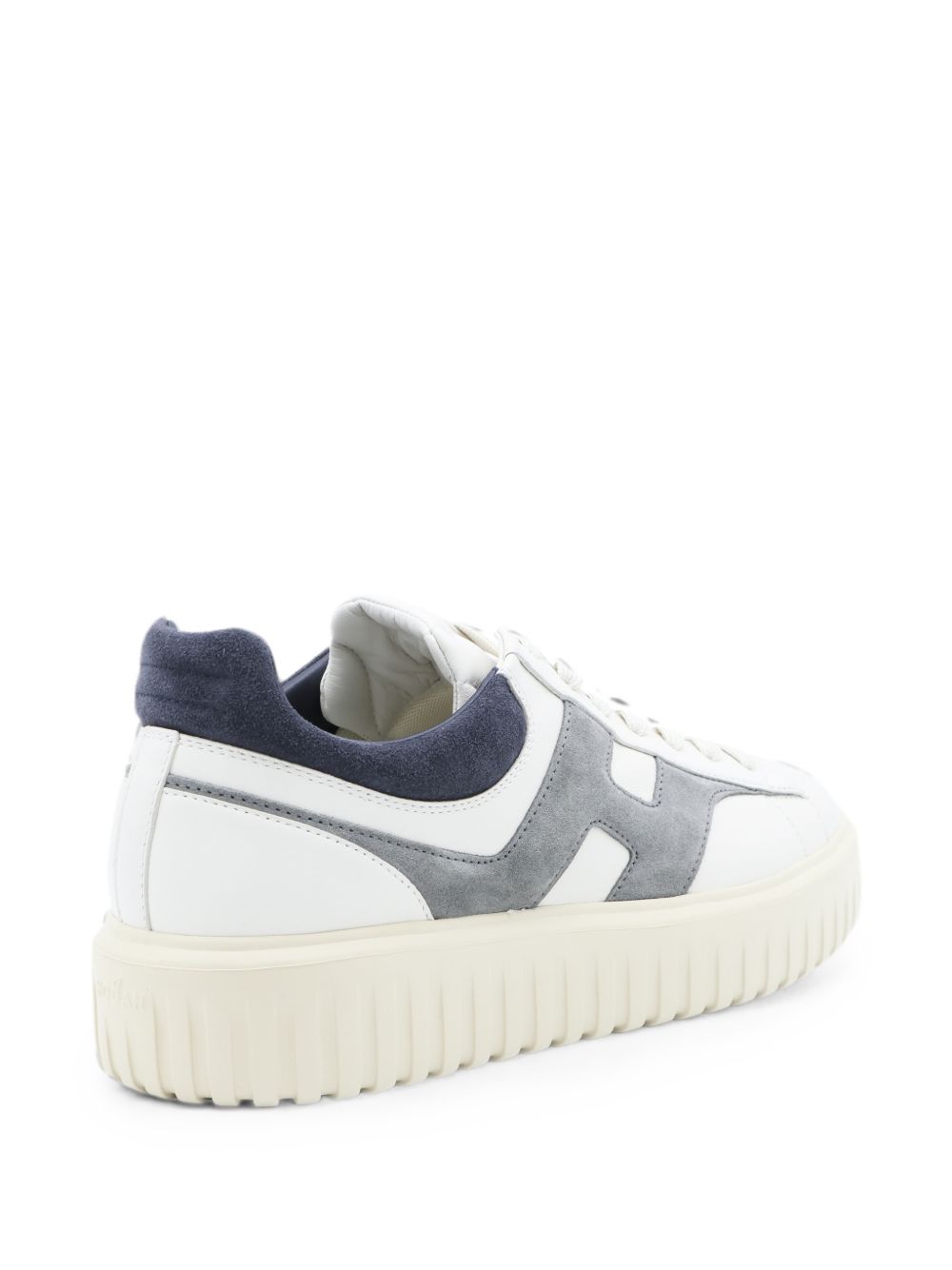 Hogan H-Stripes sneakers wit leer, bovenaanzicht