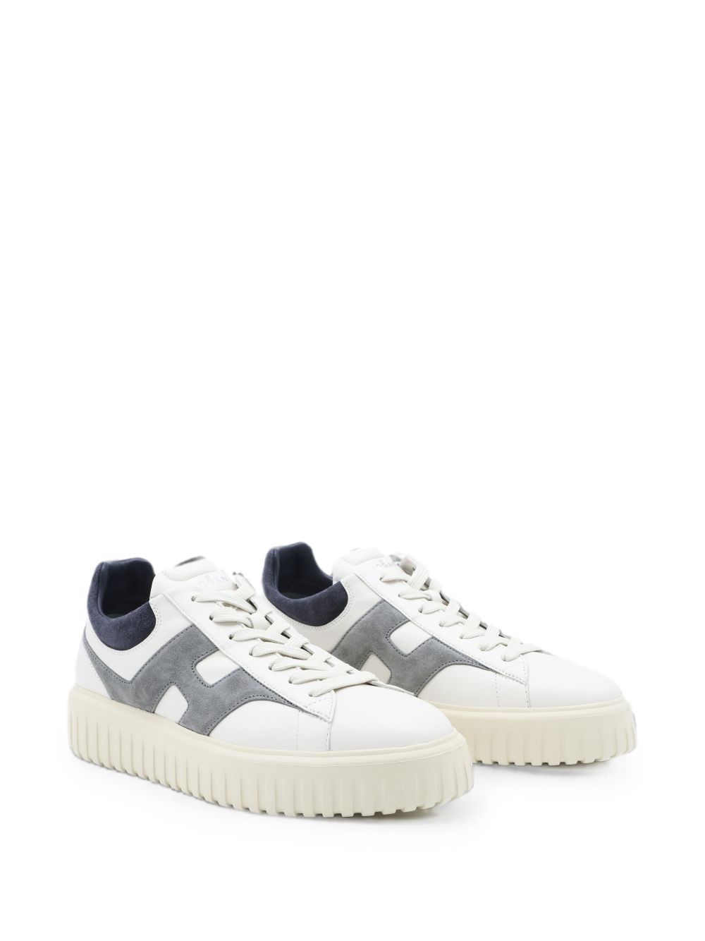 Hogan H-Stripes sneakers wit leer, detail zool