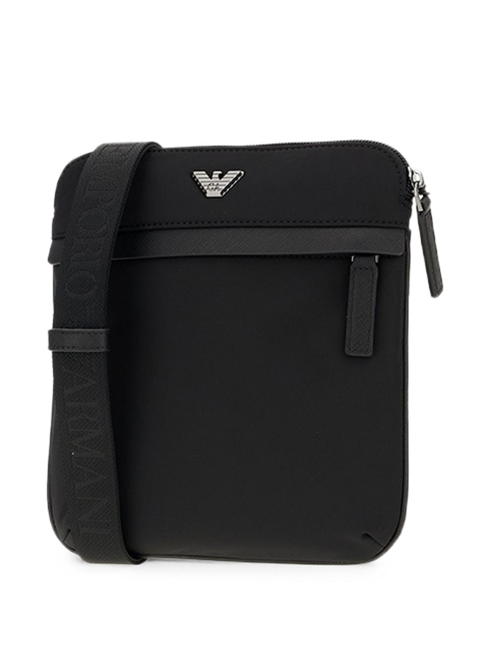 Emporio Armani crossbody tas zwart, zijaanzicht