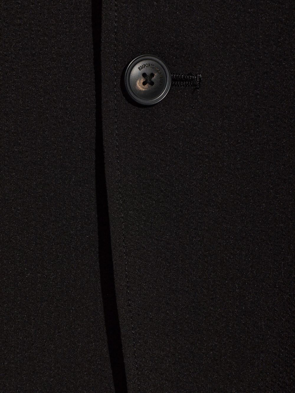 Emporio Armani single-breasted blazer zwart, zijaanzicht