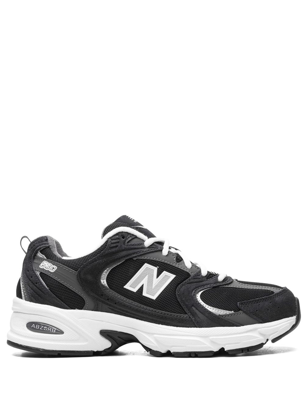 New Balance 530 sneaker in zwart, zijaanzicht
